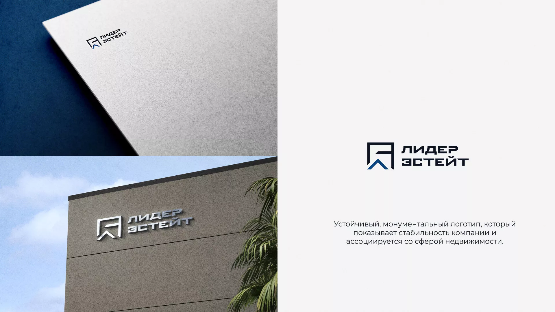 Разработка логотипа агентства недвижимости «Лидер Эстейт» в Суровикино