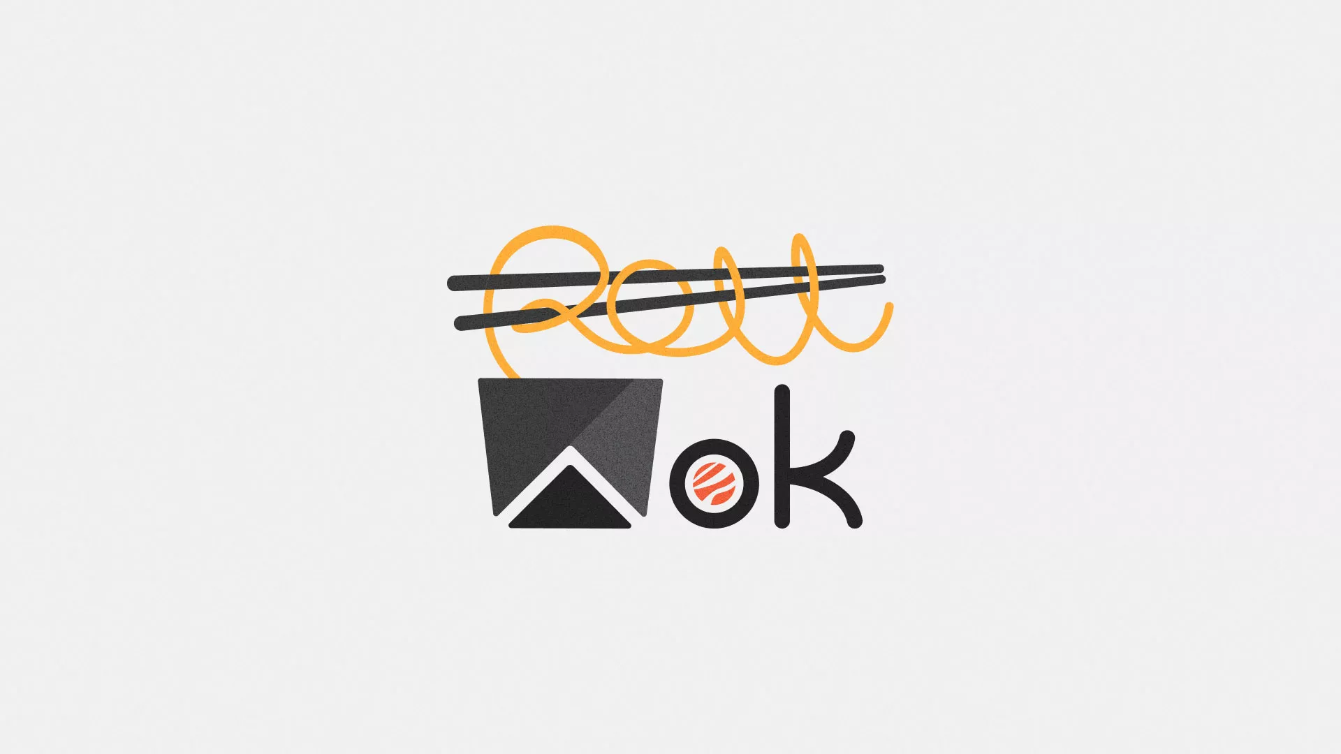 Разработка логотипа в Суровикино для суши-бара «Roll Wok Club» Разработка логотипа в Суровикино для суши-бара «Roll Wok Club»